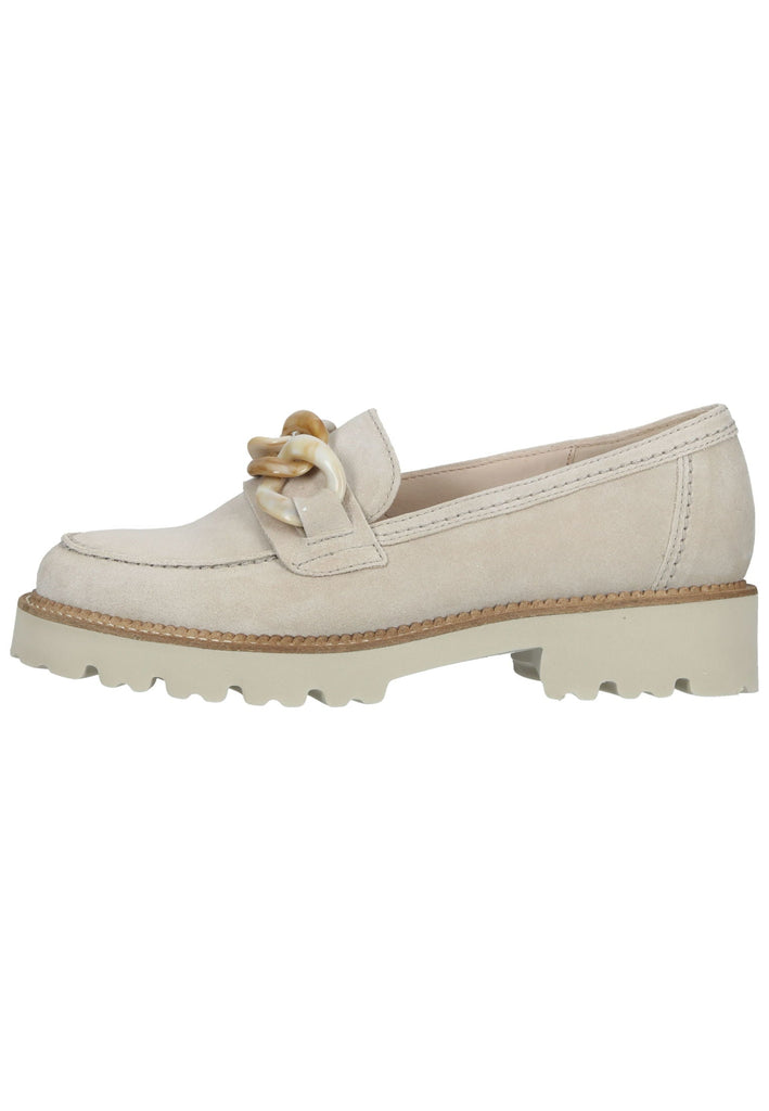 Gabor Slipper Veloursleder Leinen