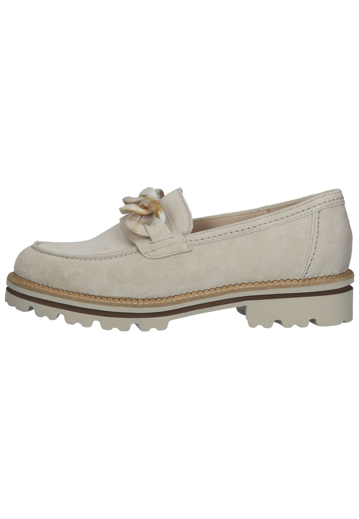 Gabor Slipper Veloursleder Leinen