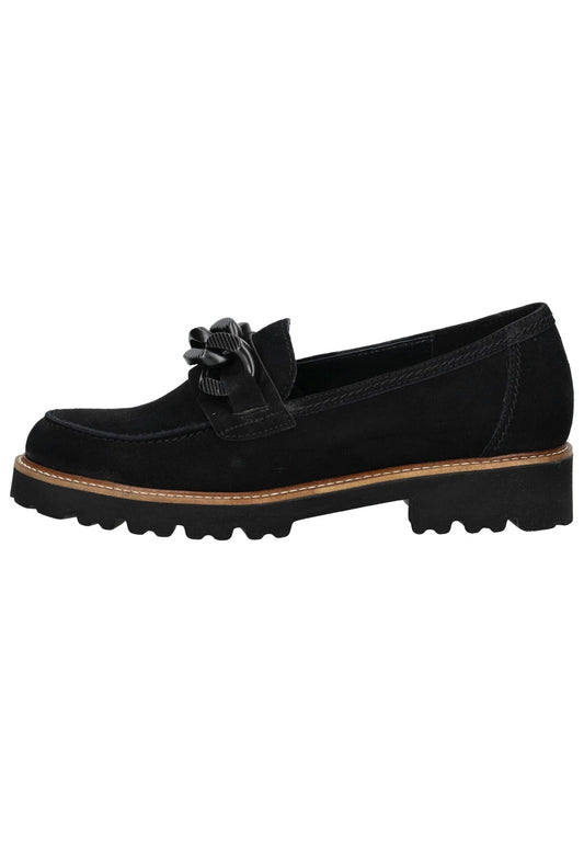 Gabor Slipper Veloursleder Schwarz