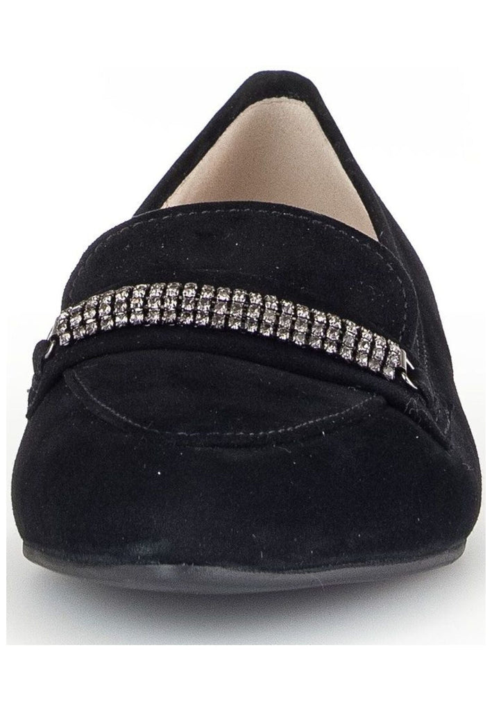 Gabor Slipper Veloursleder Schwarz