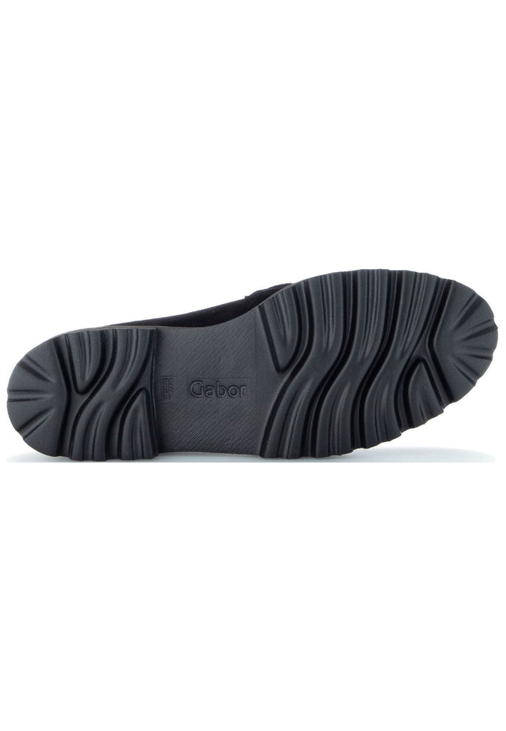 Gabor Slipper Veloursleder Schwarz