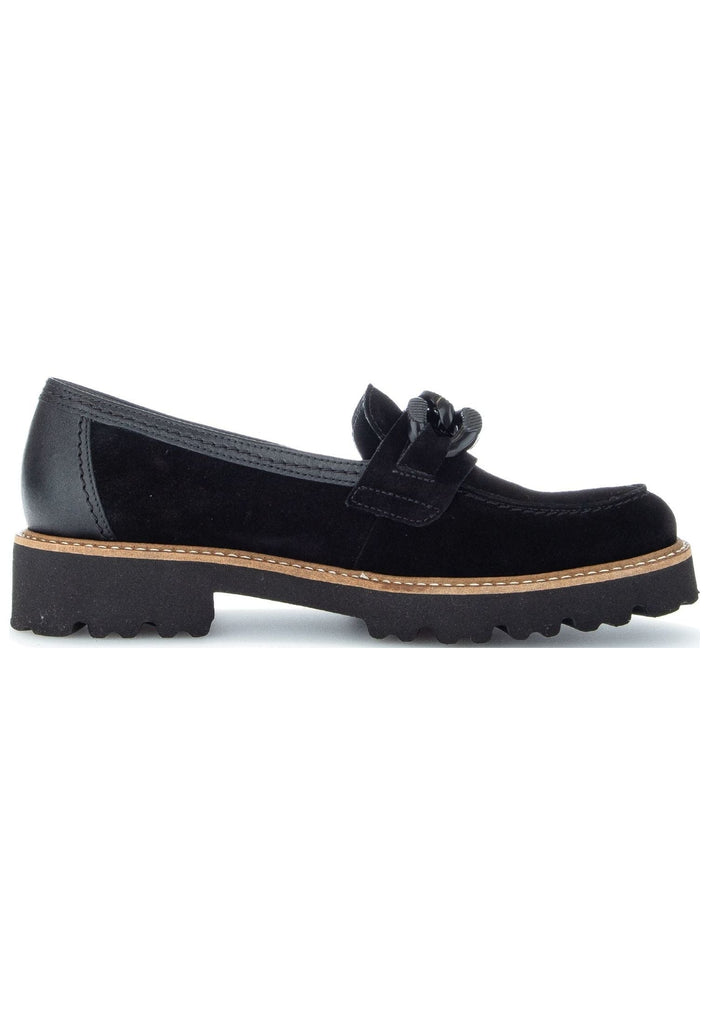 Gabor Slipper Veloursleder Schwarz