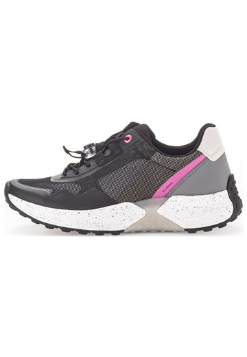 Sneaker Gabor Sneaker Leder/Mesh Schwarz/Pink