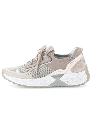 Sneaker Gabor Sneaker Leder/Mesh Weiß/Beige