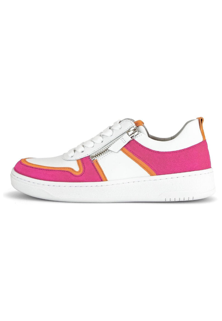 Sneaker Gabor Sneaker Leder Weiß/Pink