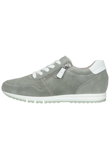 Sneaker Gabor Sneaker Veloursleder Grau/Weiß