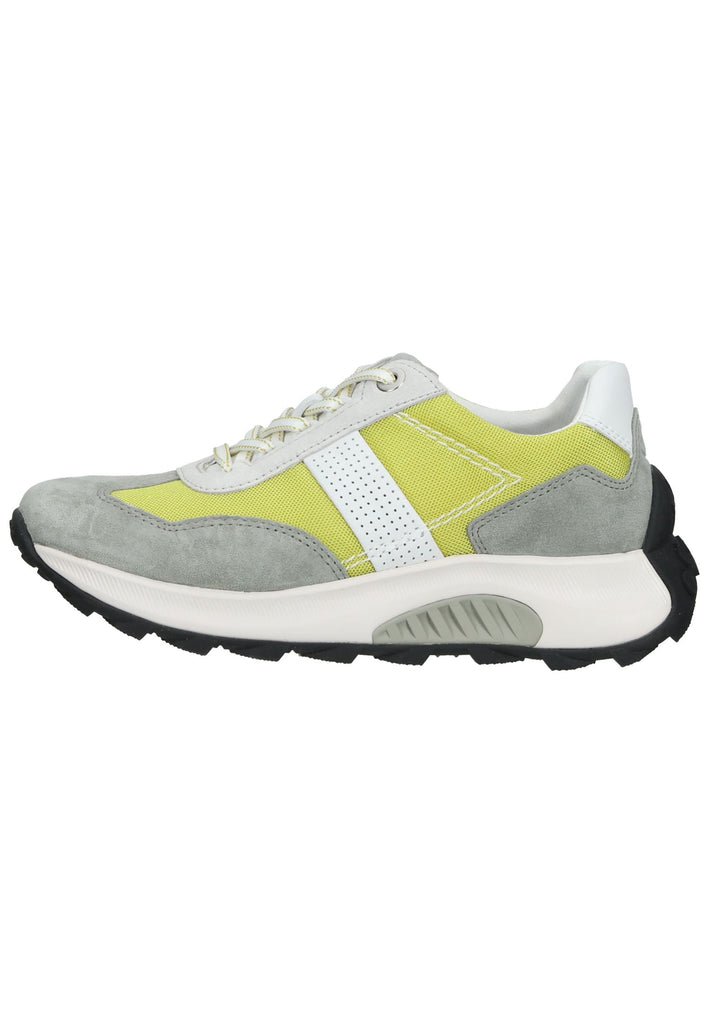 Sneaker Gabor Sneaker Veloursleder/Mesh Grau/Gelb