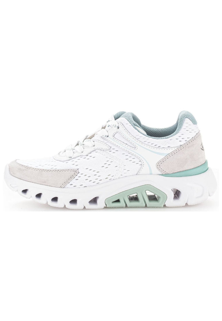 Sneaker Gabor Sneaker Veloursleder/Mesh Weiß Kombi