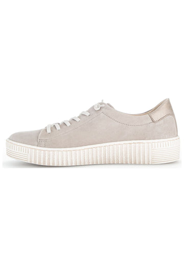 Sneaker Gabor Sneaker Veloursleder/Textil Beige