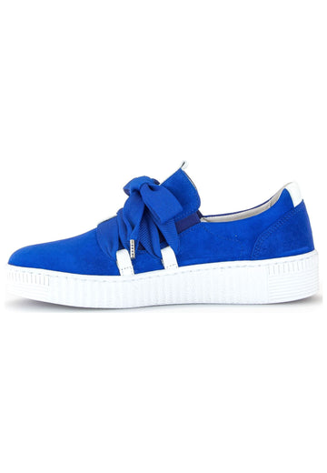 Sneaker Gabor Sneaker Veloursleder/Textil Blau/Weiß
