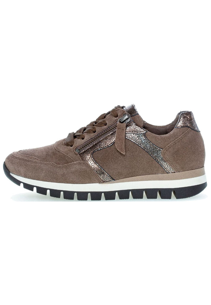 Sneaker Gabor Sneaker Veloursleder/Textil Braun