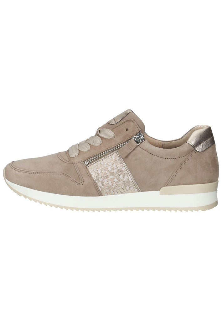 Sneaker Gabor Sneaker Veloursleder/Textil Braun/Beige