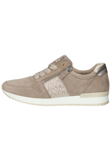 Sneaker Gabor Sneaker Veloursleder/Textil Braun/Beige