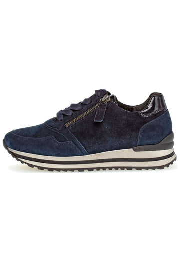 Sneaker Gabor Sneaker Veloursleder/Textil Dunkelblau