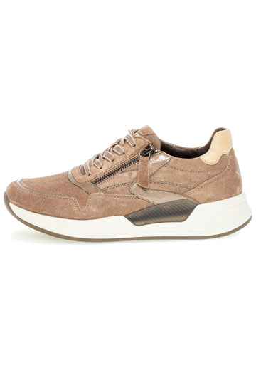 Sneaker Gabor Sneaker Veloursleder/Textil Muskat