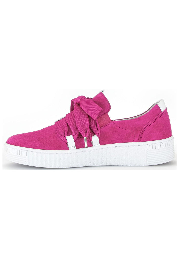 Sneaker Gabor Sneaker Veloursleder/Textil Pink/Weiß