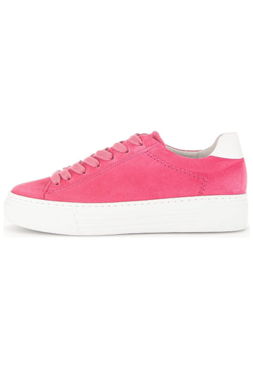 Sneaker Gabor Sneaker Veloursleder/Textil Pink/Weiß