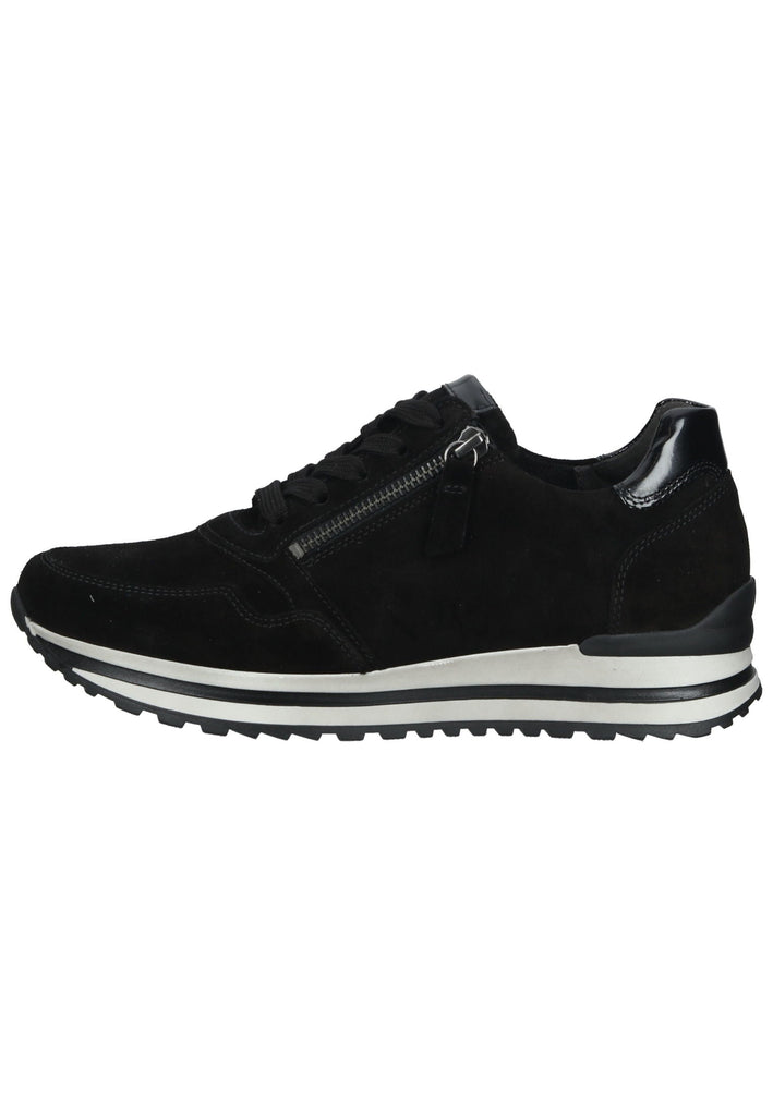 Sneaker Gabor Sneaker Veloursleder/Textil Schwarz Lack