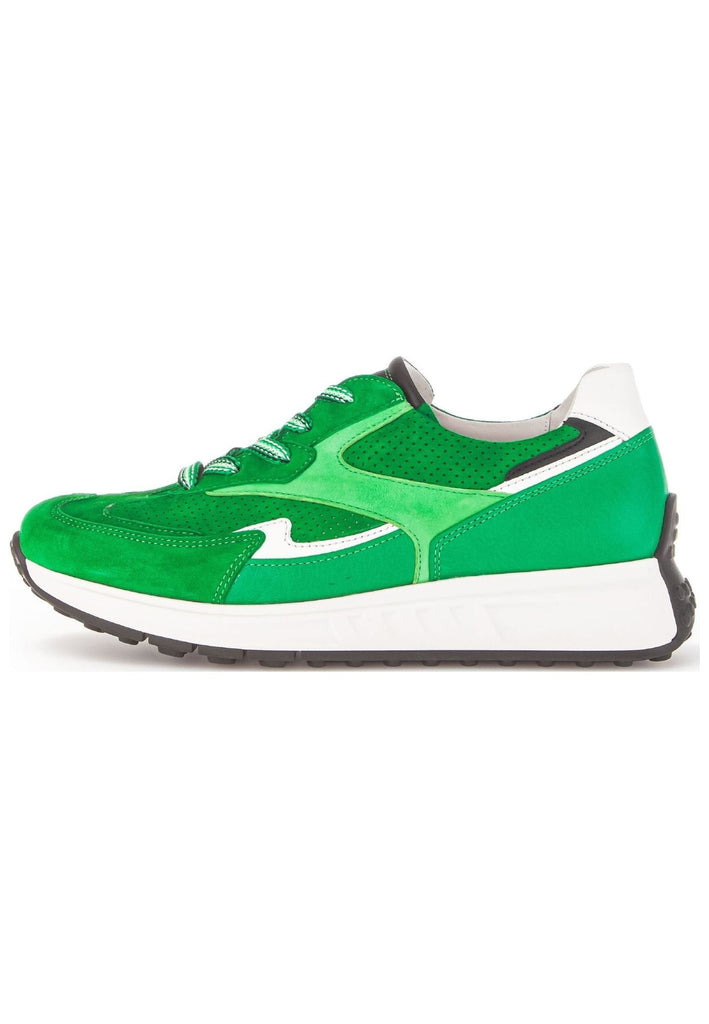 Sneaker Gabor Sneaker Veloursleder/Textil Weiß/Grün