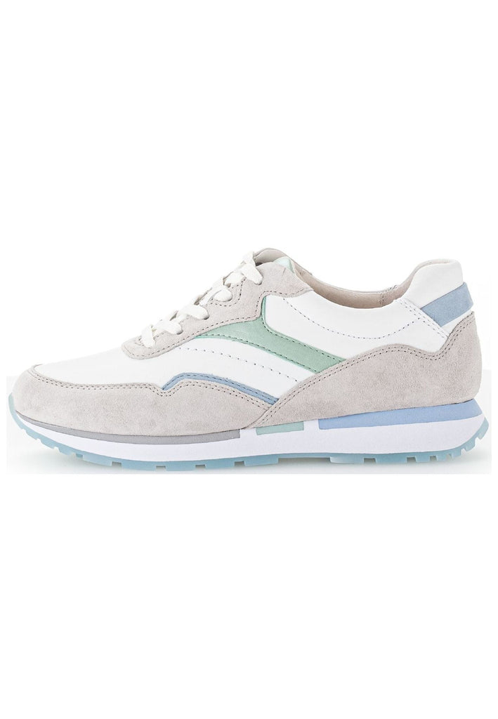 Sneaker Gabor Sneaker Veloursleder/Textil Weiß Kombi