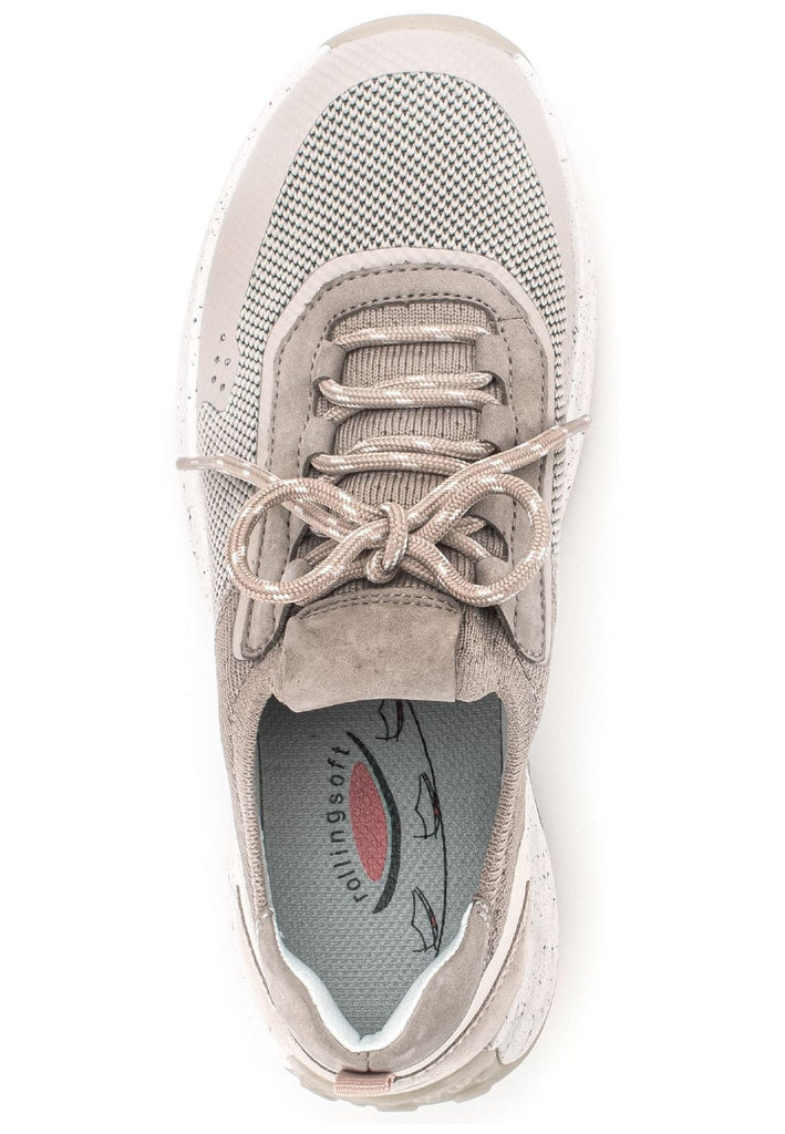 Gabor Sneaker Leder/Mesh Weiß/Beige
