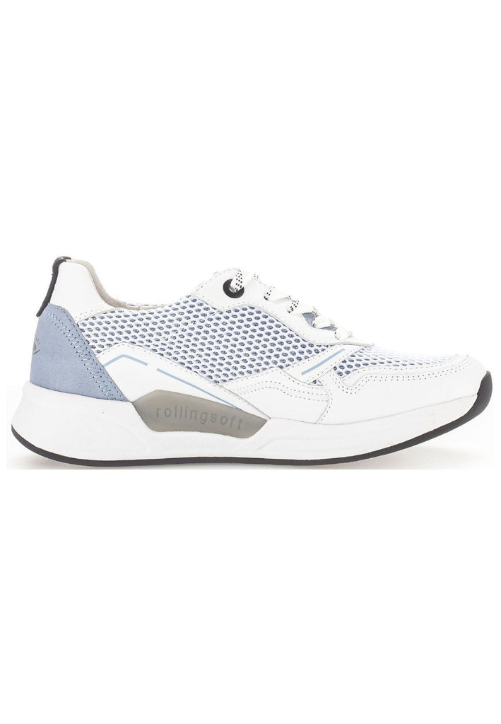 Gabor Sneaker Leder/Mesh Weiß/Blau