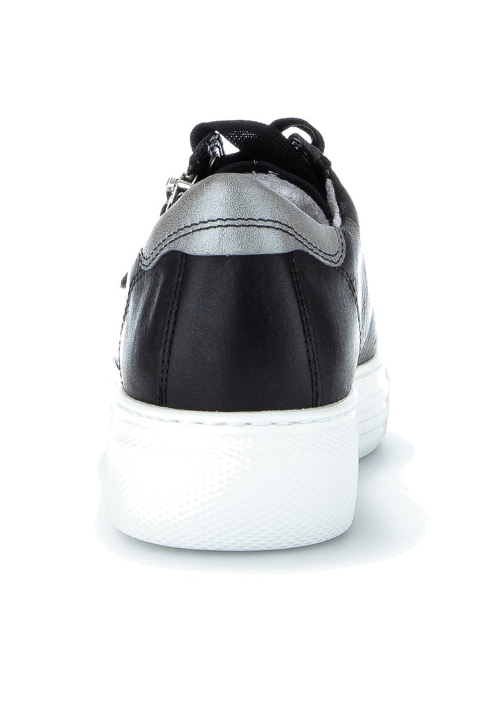 Gabor Sneaker Leder Schwarz/Grau