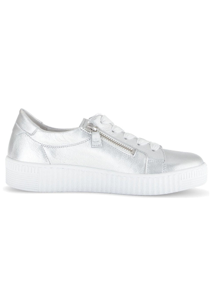 Gabor Sneaker Leder Silber