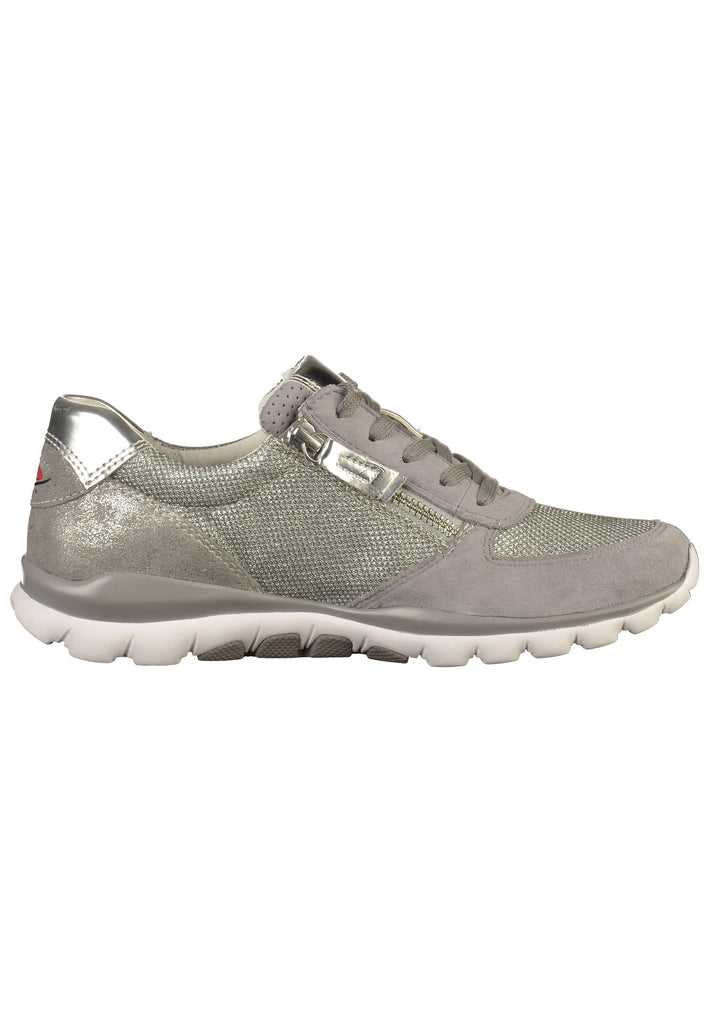 Gabor Sneaker Leder/Textil Altsilber