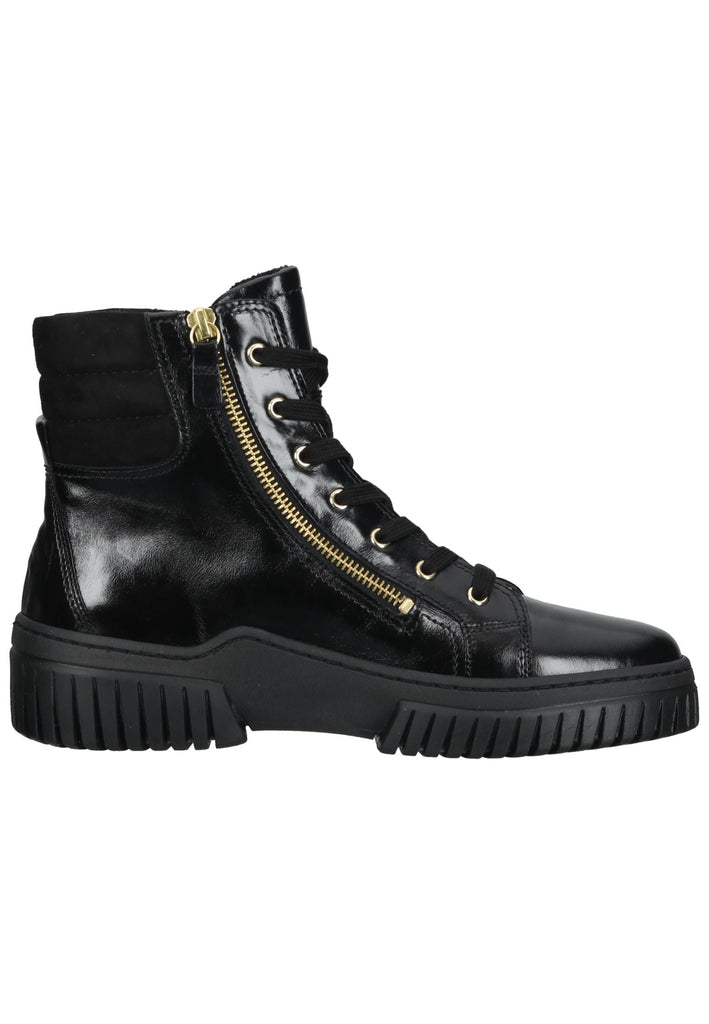 Gabor Sneaker Leder/Textil Schwarz Lack