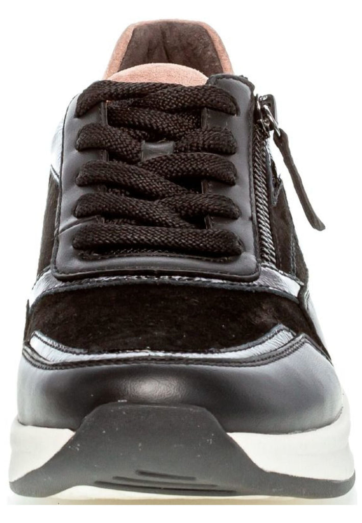 Gabor Sneaker Leder/Textil Schwarz/Rosa