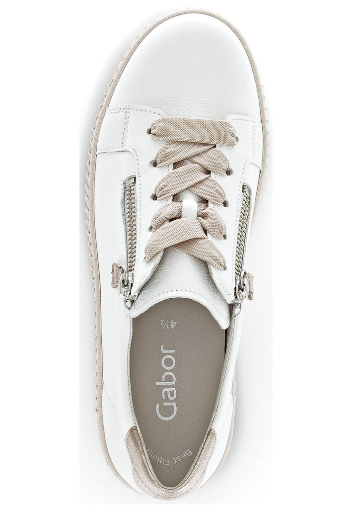 Gabor Sneaker Leder/Textil Weiß/Rosa