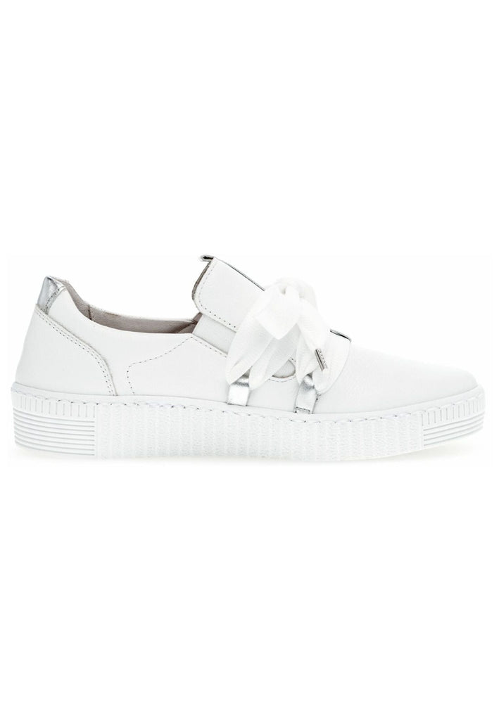 Gabor Sneaker Leder Weiß/Silber