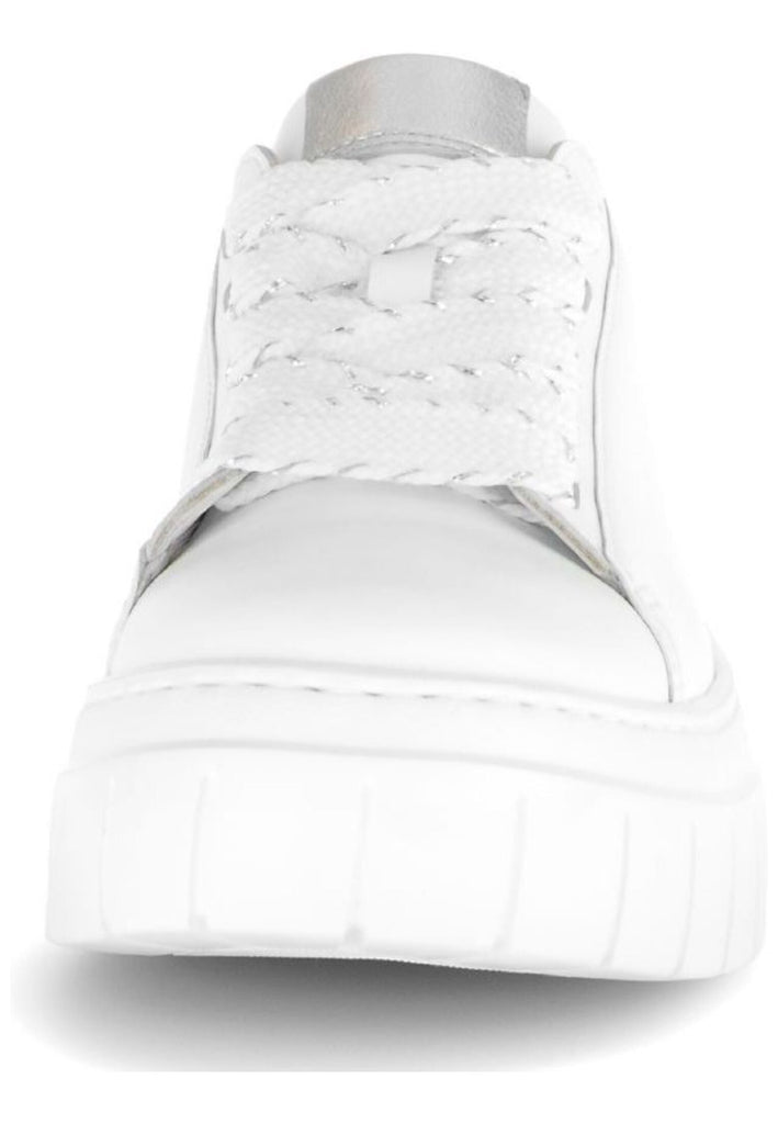 Gabor Sneaker Leder Weiß/Silber