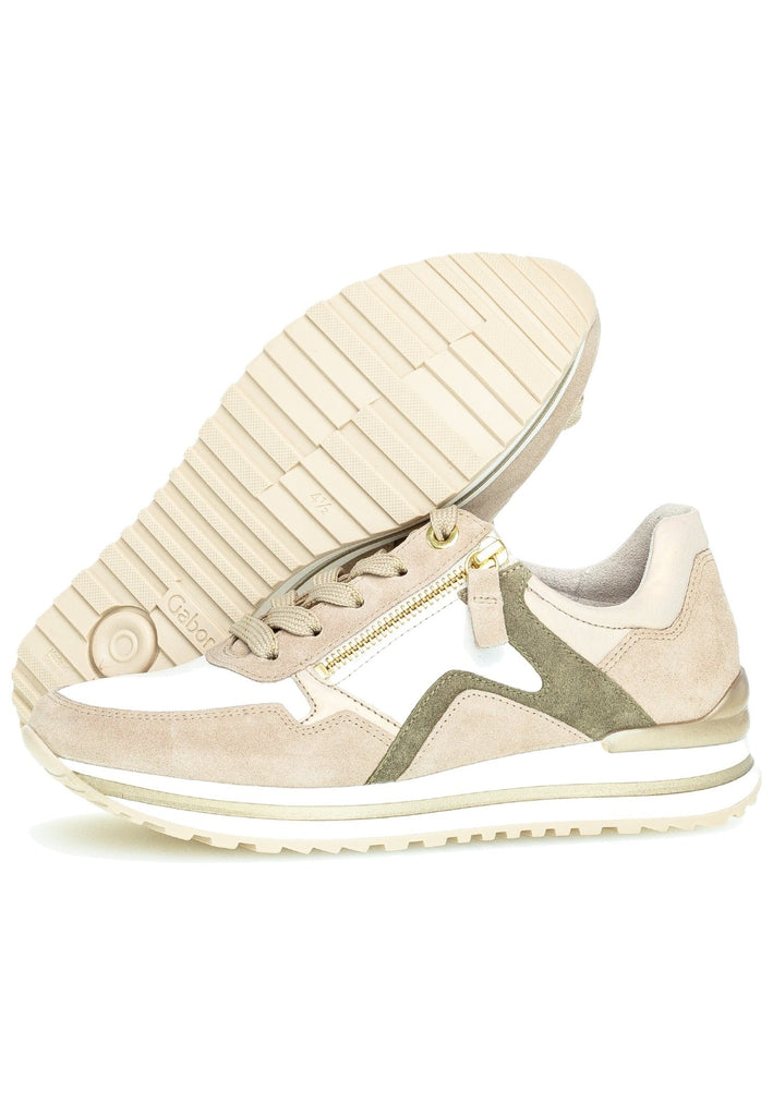 Gabor Sneaker Nappaleder Beige