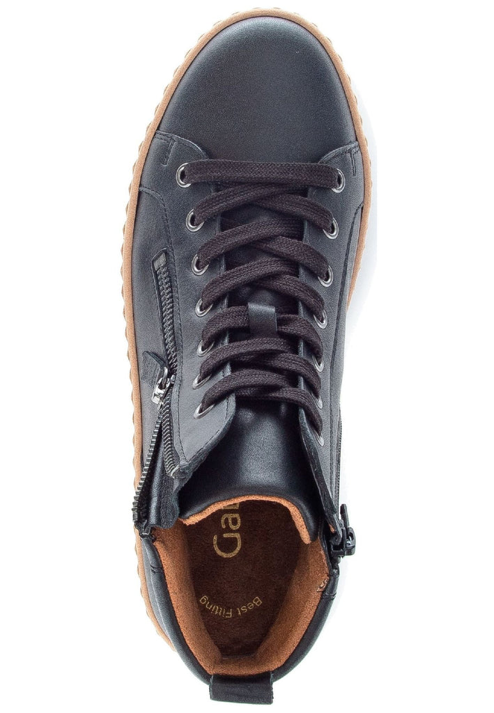 Gabor Sneaker Nappaleder Schwarz/Braun