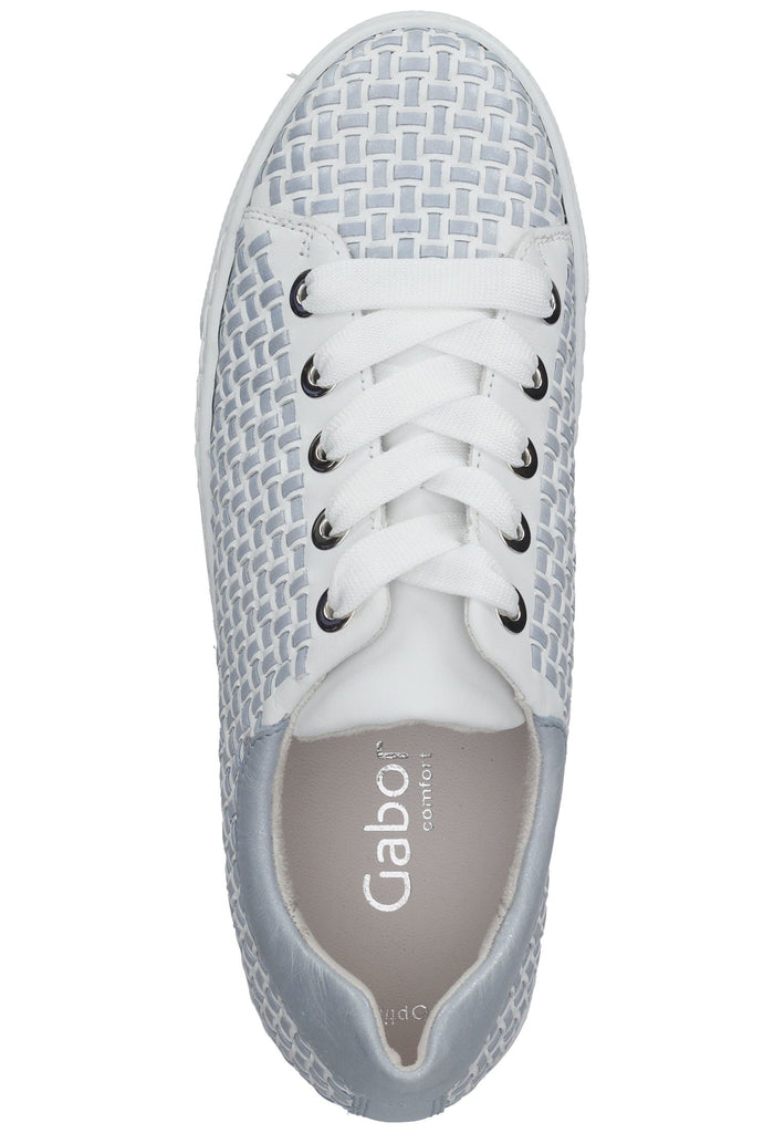 Gabor Sneaker Nappaleder Weiß/Blau