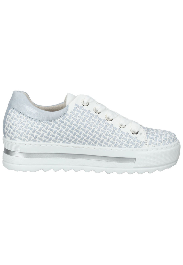 Gabor Sneaker Nappaleder Weiß/Blau