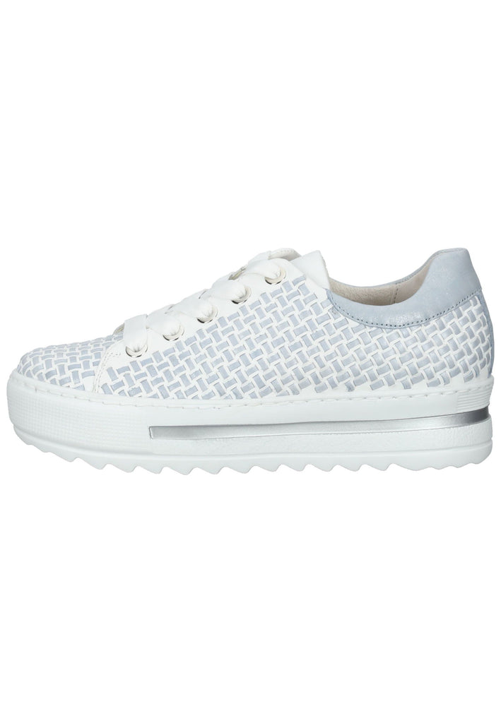 Gabor Sneaker Nappaleder Weiß/Blau