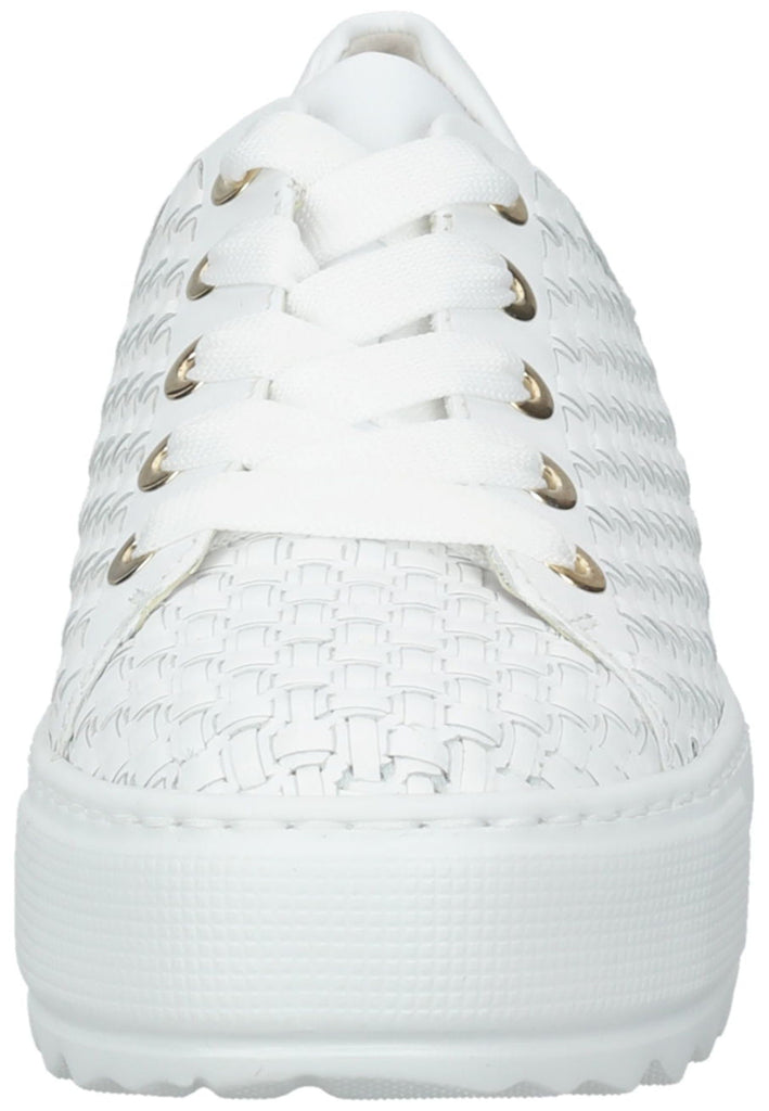 Gabor Sneaker Nappaleder Weiß/Gold