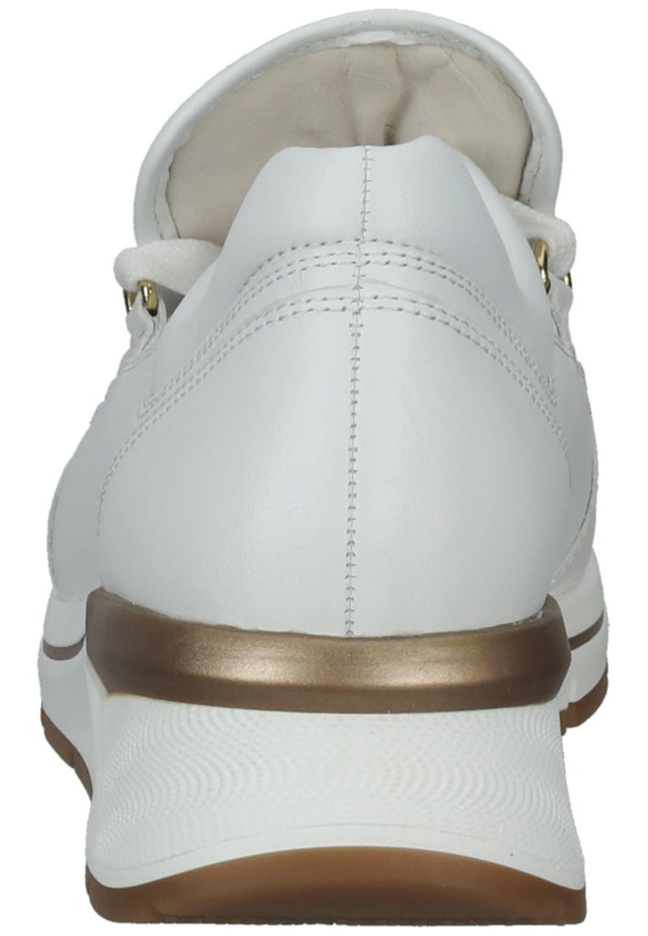 Gabor Sneaker Nappaleder Weiß/Gold