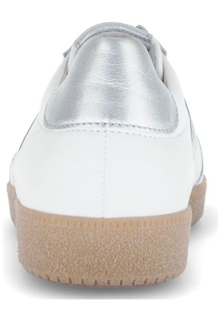 Gabor Sneaker Nappaleder Weiß/Silber