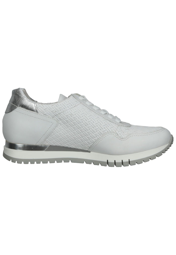Gabor Sneaker Nappaleder Weiß/Silber