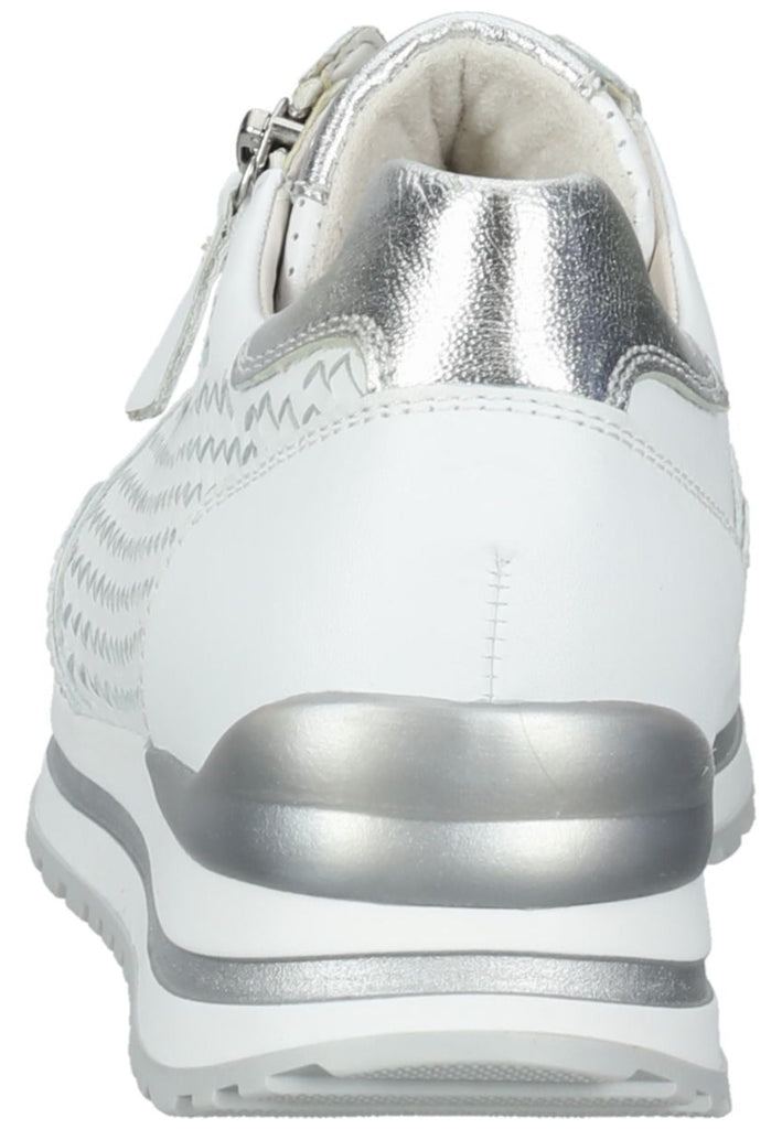 Gabor Sneaker Nappaleder Weiß/Silber