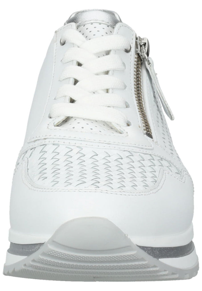 Gabor Sneaker Nappaleder Weiß/Silber