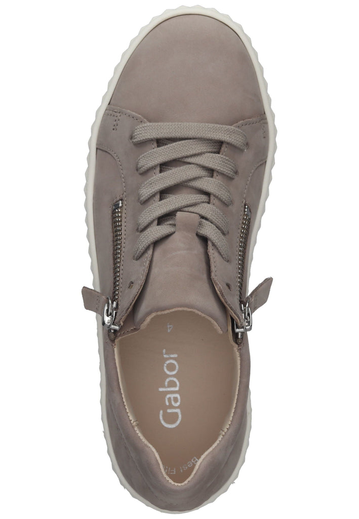 Gabor Sneaker Nubukleder Leinen