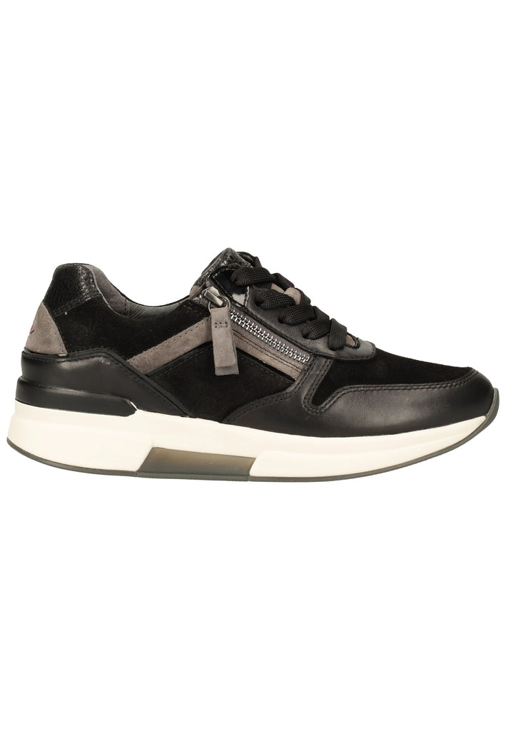 Gabor Sneaker Nubukleder Schwarz/Stone
