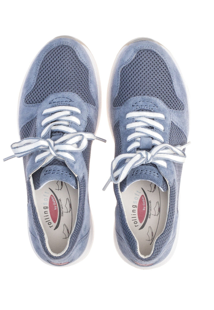 Gabor Sneaker Veloursleder Blau