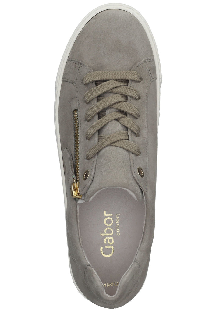 Gabor Sneaker Veloursleder Dunkelbeige