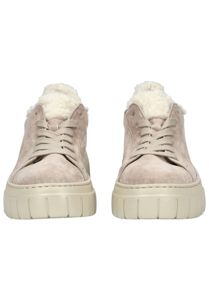 Gabor Sneaker Veloursleder Dunkelbeige Warmfutter